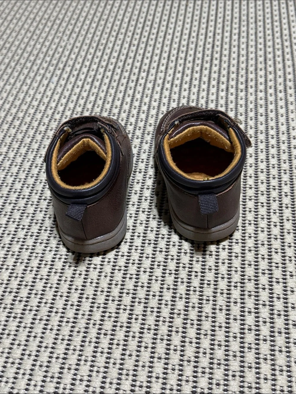 Carter's Brown Leather Baby Strap Boots